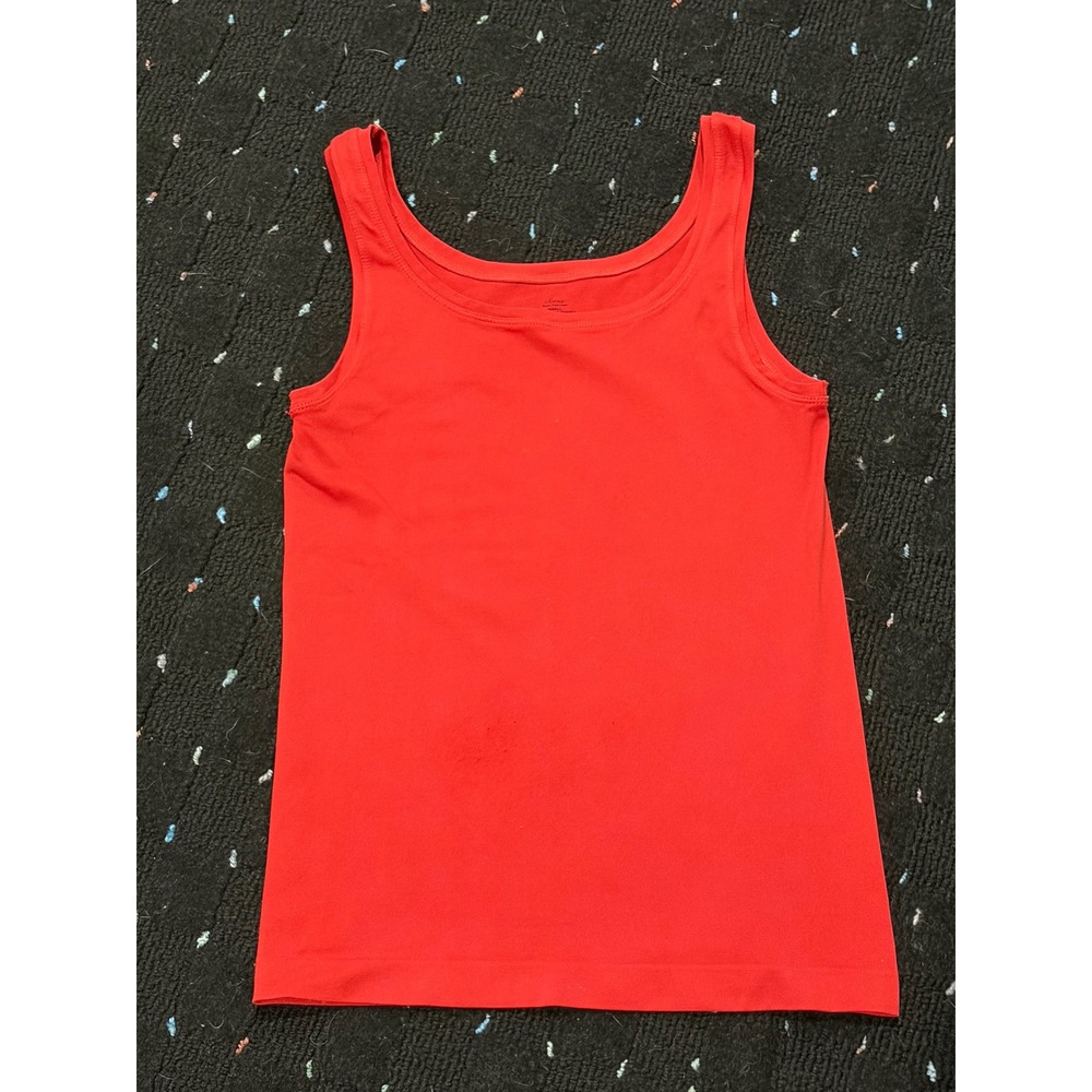 Soma Seam Free Cami Red Scoop Neck Tank Top Small Layering Stretch Basic